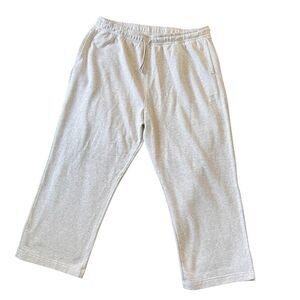Y2K Aéropostale Wide Leg Sweatpants 2XL Gray Cloud Soft Fleece Pockets